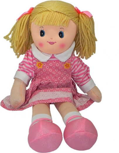 Hadrová panenka s culíky 60 cm