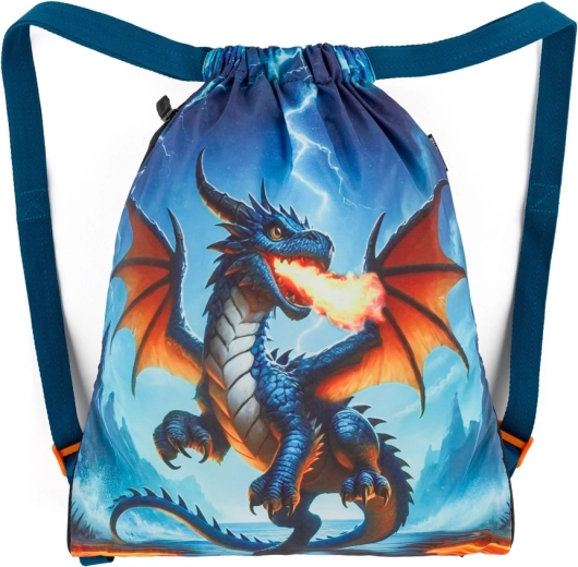 Bagmaster školní sáček na přezůvky a tělocvik lumi 26 d drak