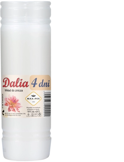 Sada 10 parafínových náplní DALIA 18 cm, 96 hodin