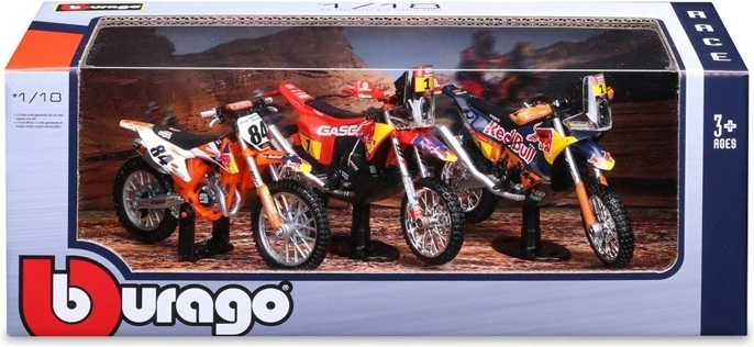 Sada modelů jízdních kol KTM Red Bull v měřítku 1:18