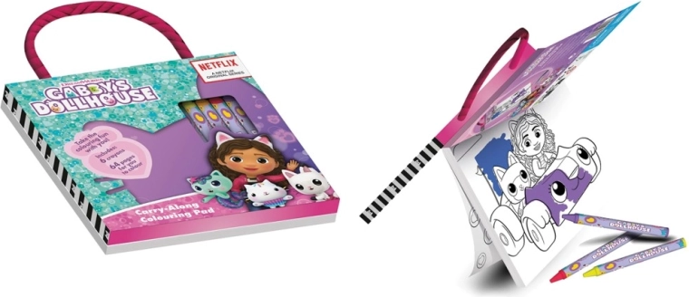 Gabby omalovánky s pastelkami – Gábinin kouzelný domeček