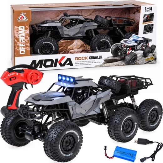 Terénní RC auto Rock Crawler 6x6 s pohonem 6x4