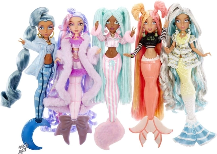 Panenka MERMAZE Mermaidz mořská panna – pyžamová párty