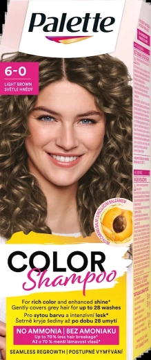 Palette Color Shampoo světle hnědý 6-0 50 ml