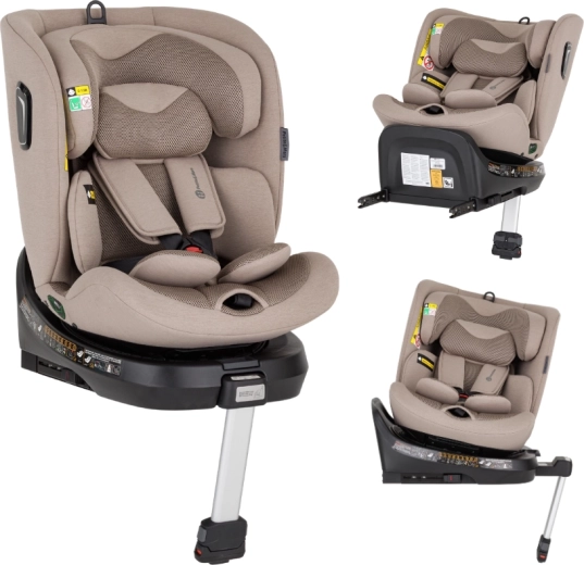 Petite&Mars otočná autosedačka Twistguard pro i-Size tan brown air 40–150 cm (0–36 kg)
