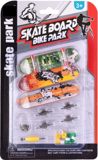 Skatepark sada 3 fingerboardů s příslušenstvím