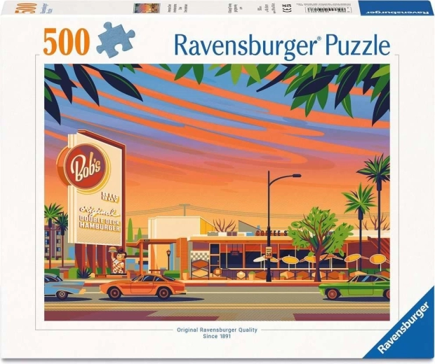 Ravensburger puzzle americká restaurace 500 dílků
