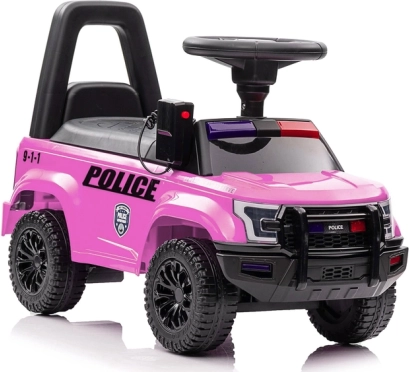 Jezdící hračka s megafonem růžová