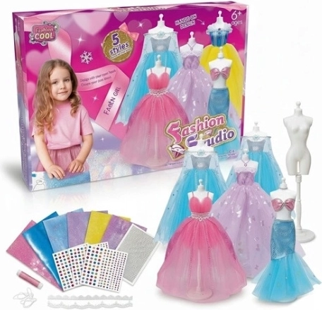 Fashion Studio kreativní sada pro návrh šatů pro panenky