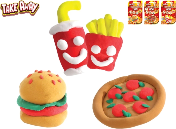Kreativní hmota vytvoř si vlastní fast food take away - 1 kus