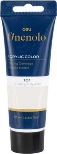 Akrylová barva bílá 75 ml