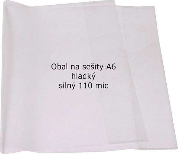 Obaly na sešity A6, 110 mikronů, sada 10 ks