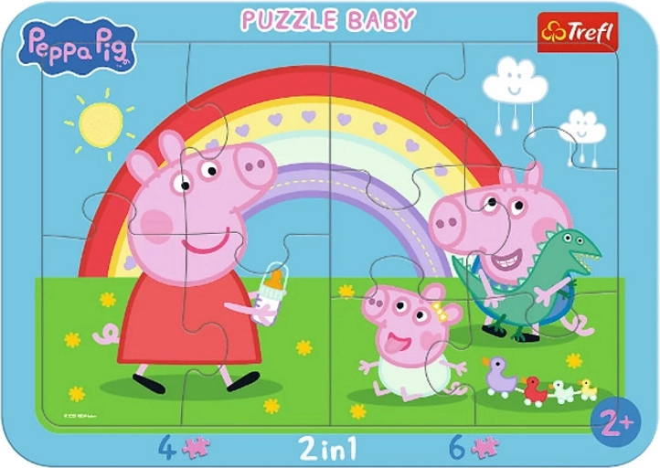 Baby rámečkové puzzle Malá Peppa