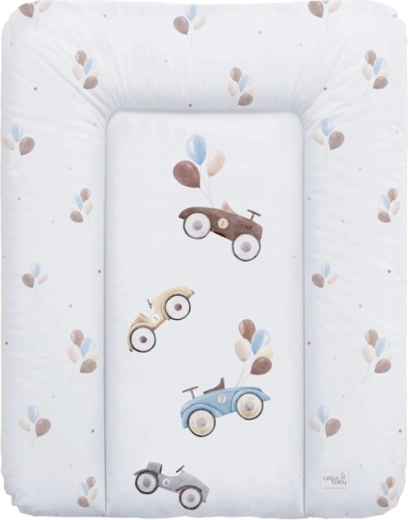 Ceba baby měkká přebalovací podložka retro cars 50 × 70 cm