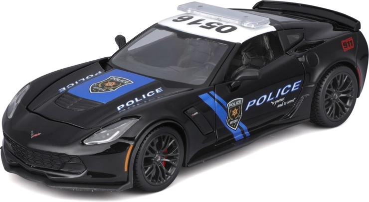 Maisto Design Authority policejní model 2015 Corvette Z06 1:24 - 1 kus