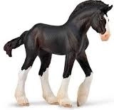 Collecta hříbě plemene Clydesdale – černé