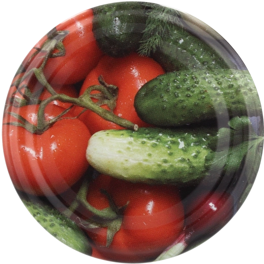 Sada víček 82 mm s motivem okurky – 10 ks