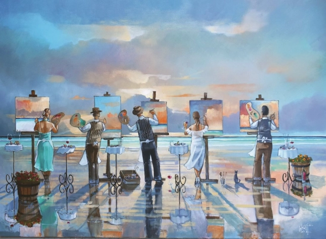 Puzzle ANATOLIAN Malování bouře – 1000 dílků