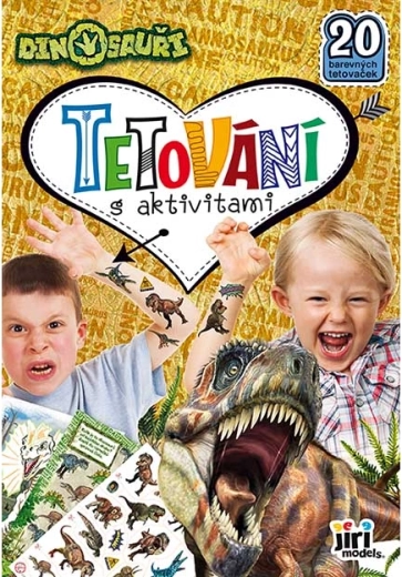 Tetování s aktivitami dinosauři
