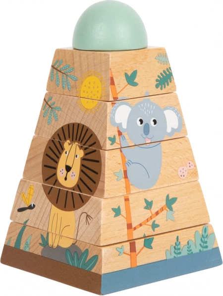 Dřevěná nasazovací věž Safari pro děti