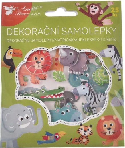 Samolepky zoo – zvířátka (25 ks)