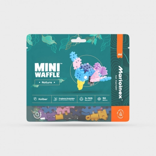 Stavebnice Mini Waffle Nature – kolibřík, 50 dílků
