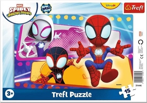 Rámové puzzle Spidey – pavoučí parta (15 dílků)