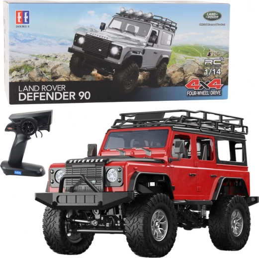 rc terénní auto LAND ROVER DEFENDER 90 1:14 červené