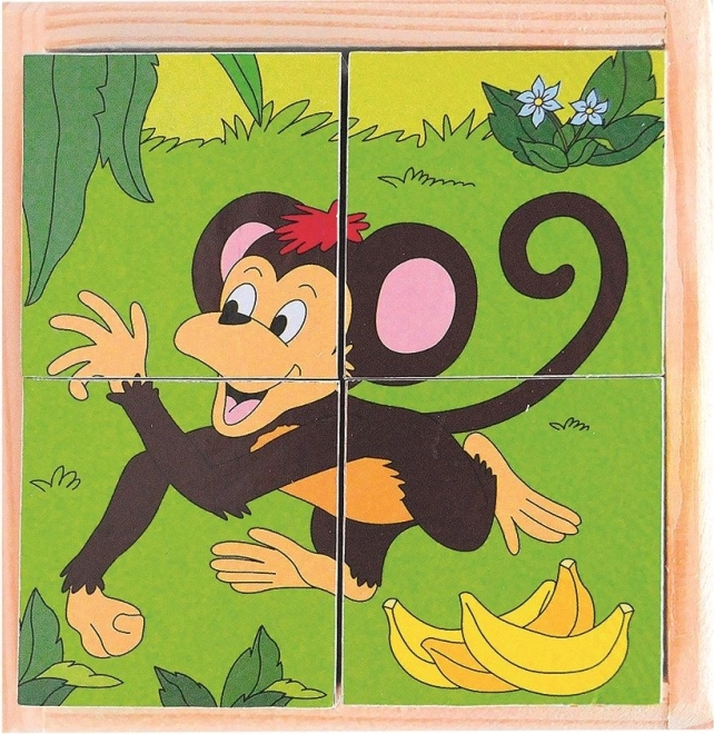 Kostky puzzle Zoo