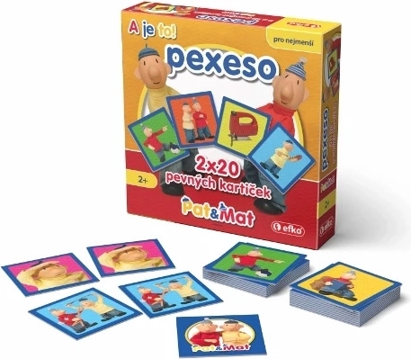 Efko baby pexeso v krabičce Pat a Mat – 20 dvojic