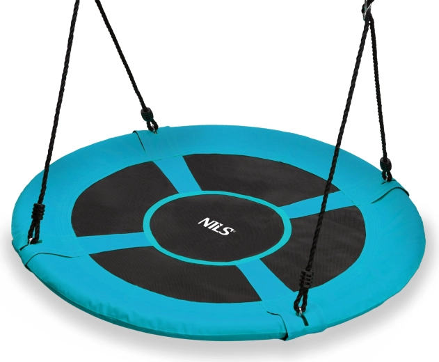 Houpačka čapí hnízdo NILS Camp, tyrkysová, průměr 100 cm