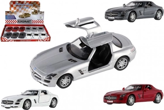 Model auta Mercedes-Benz SLS AMG 13cm na zpětné natažení