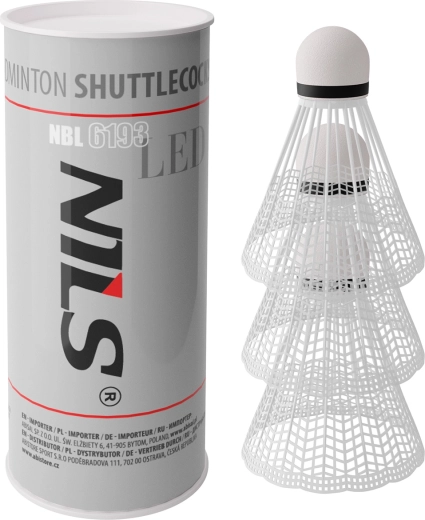 Badmintonové míčky s LED NILS NBL6193, 3 ks