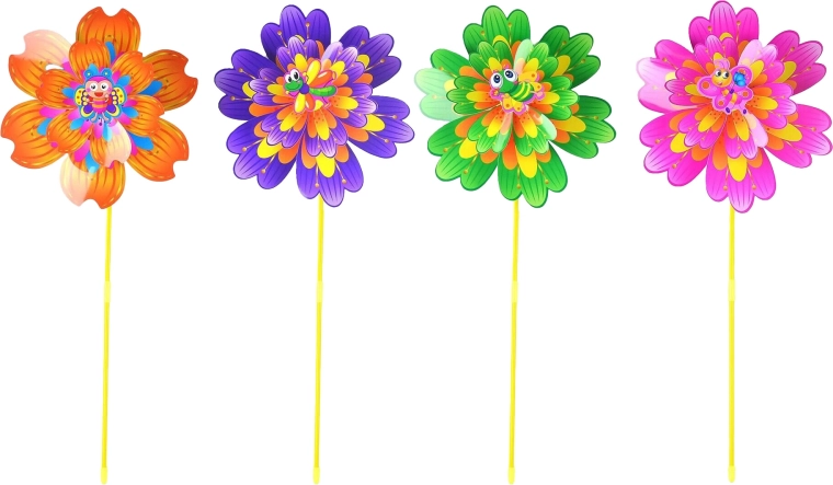 Velký zahradní větrník květina 80 cm (více variant)