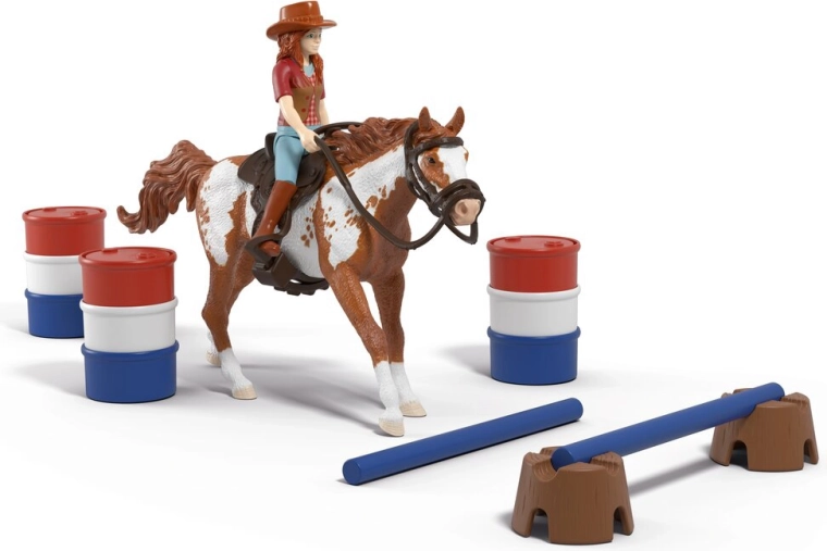 Schleich Horse Club Hannah s koněm a překážkami – westernové dobrodružství