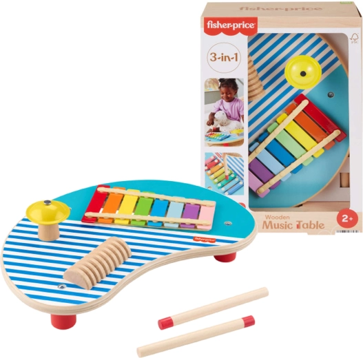 Dřevěný hudební stolek Fisher-Price