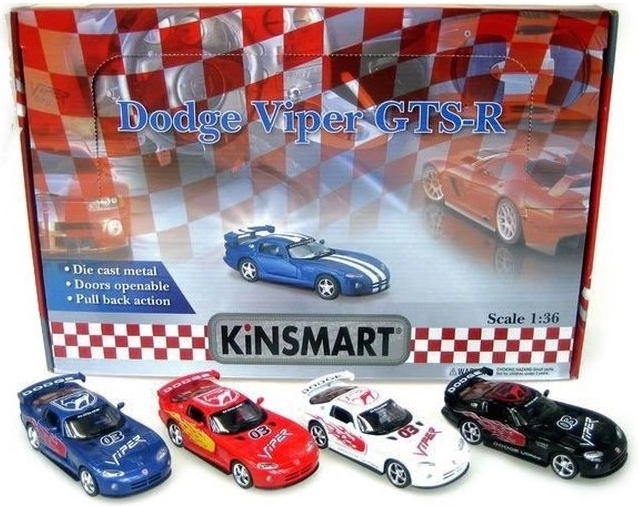 Model auta Dodge Viper 1:36 s pohonem pull-back