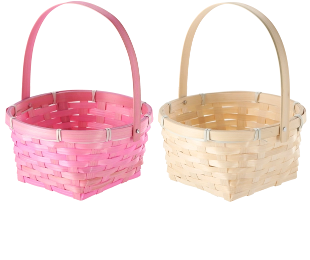 Velikonoční košík s pohyblivým uchem, 20 × 20 × 10 cm, mix 2 barev