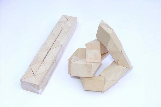 Dřevěný hlavolam Had Přírodní