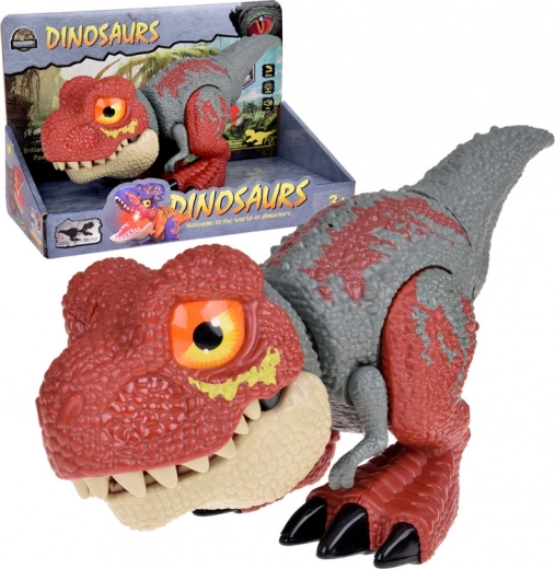 Dinosaurus Tyrannosaurus Rex s pohyblivými částmi a efekty zvuku a světla