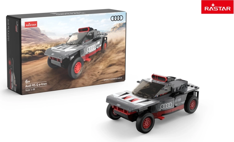 Stavebnice auto Audi RS Q e-tron 1:30 šedé Rastar - 1 kus