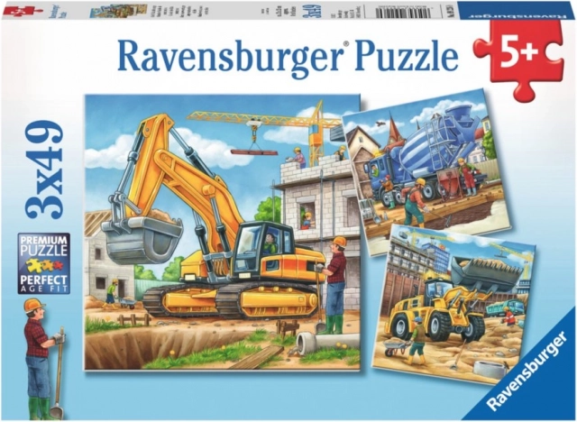 Puzzle velké stavební stroje Ravensburger