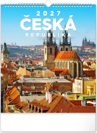 Notique nástěnný kalendář Česká republika 2027 30 × 34 cm