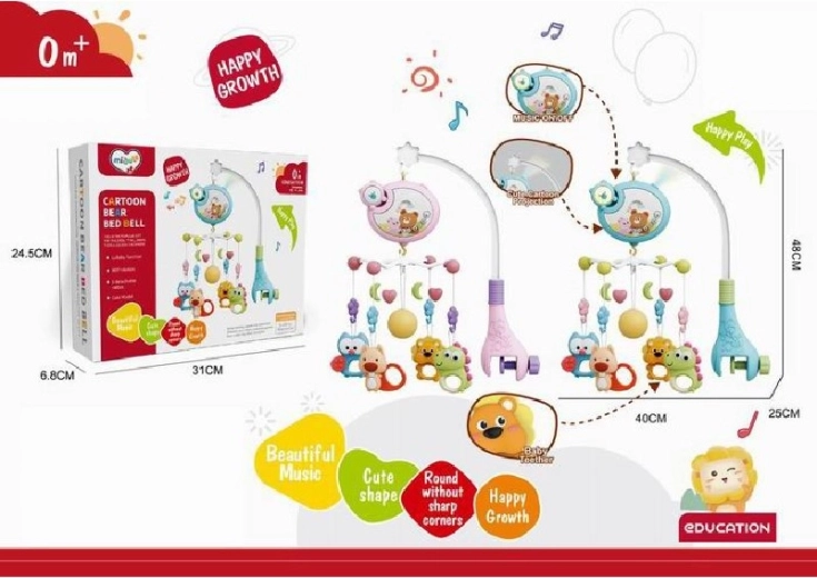 Kolotoč s hracím strojkem do postýlky