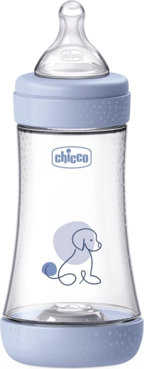 Chicco antikoliková kojenecká láhev Perfect5 240 ml se savičkou Physio, střední průtok 2m+