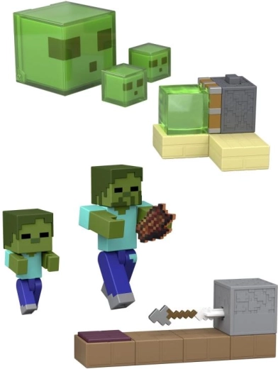 Minecraft akční figurka 8 cm s herními doplňky