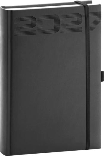 Notique dennní diář Aprint Top 2027 černý 15 × 21 cm