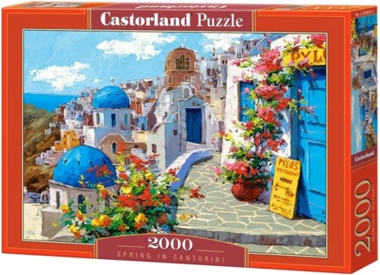 Puzzle 2000 dílků – jaro na Santorini