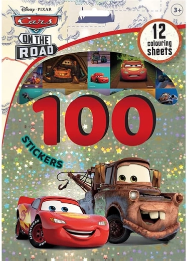 100 samolepek s omalovánkami auta