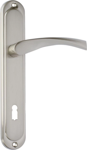 Dveřní kování ATENA s klíčovou vložkou 90 mm, matný nikl